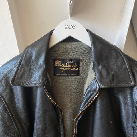 70's Sears Leather Jacket - Large