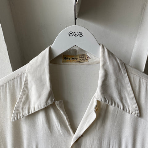 50's Rogue Fol-O-Thru Rayon Shirt - Large