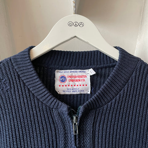 90's USPS Zip-Up Sweater - Large