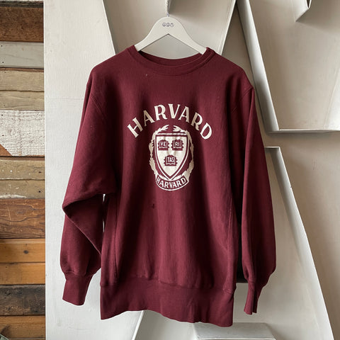 80’s Champion Reverse Weave Harvard Crewneck - Large