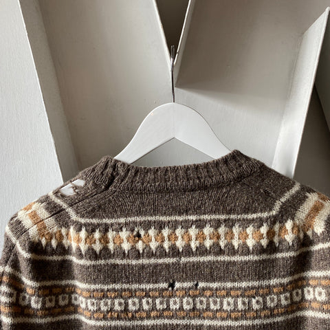 80's Thrashed Pendleton Sweater - Medium