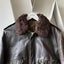 70's Leather Bomber - Medium