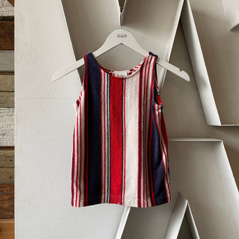 60’s Terrycloth Striped Tank - XXS