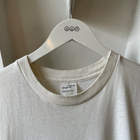 80’s Blank White Tee - Large