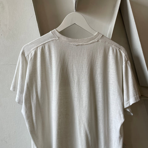 80’s Blank White Tee - Large