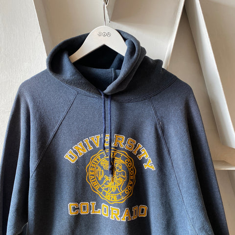 70's University Of Colorado Hoodie - Large