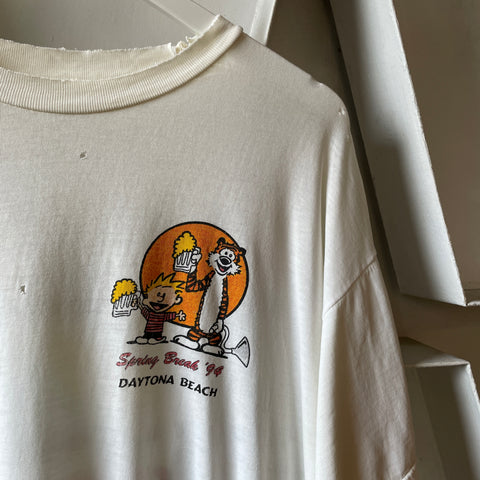 90’s Calvin and Hobbes Daytona Beach Tee - XL