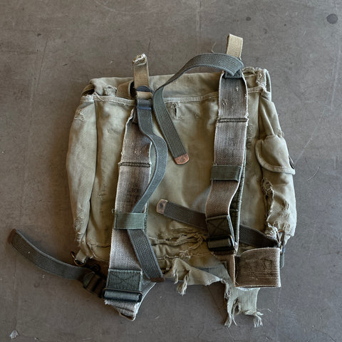 Thrashed WWII Pack - 15.5" x 13"
