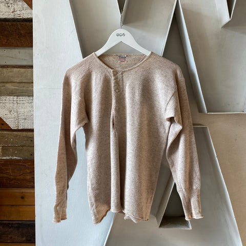 40's Wool Henley - Medium