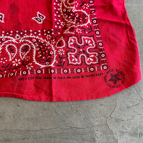 70's Red Bandana - OS