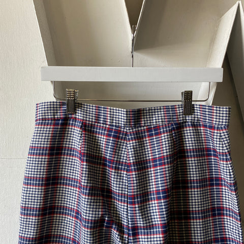 70’s Plaid Flares - 30” x 27”