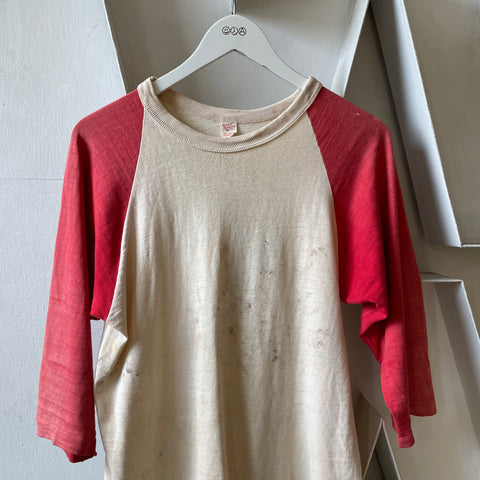 50’s Russell Southern Thrashed Raglan Tee - Medium