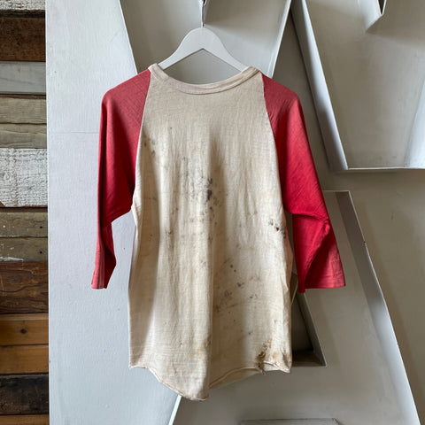 50’s Russell Southern Thrashed Raglan Tee - Medium