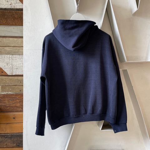70’s Russell Boxy Painted Track Hoodie - Large
