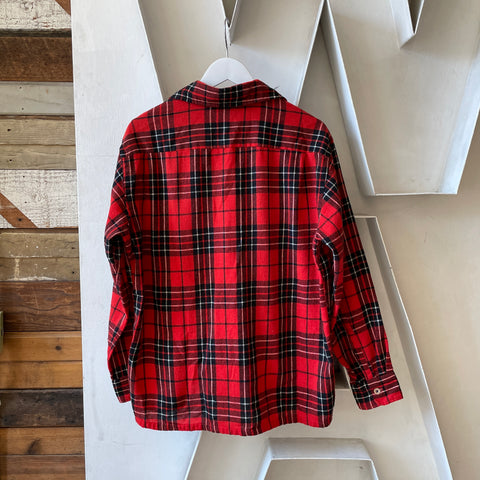70’s Plaid Button-Up - Large