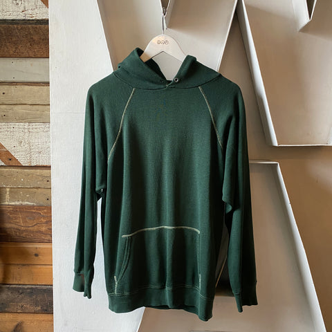 70’s Contrast Stitch Hoodie - Large