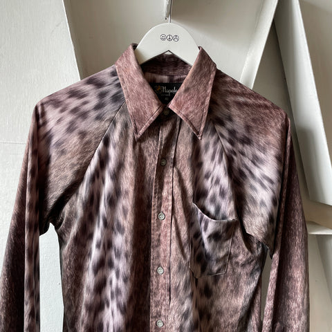 70’s Napole Animal Print Button Up - Small