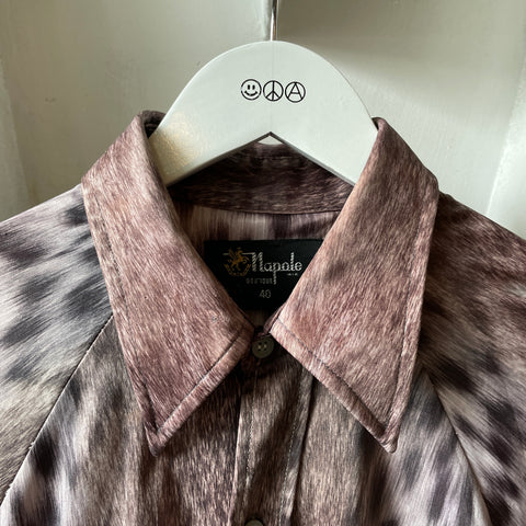 70’s Napole Animal Print Button Up - Small