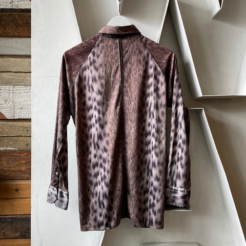 70’s Napole Animal Print Button Up - Small