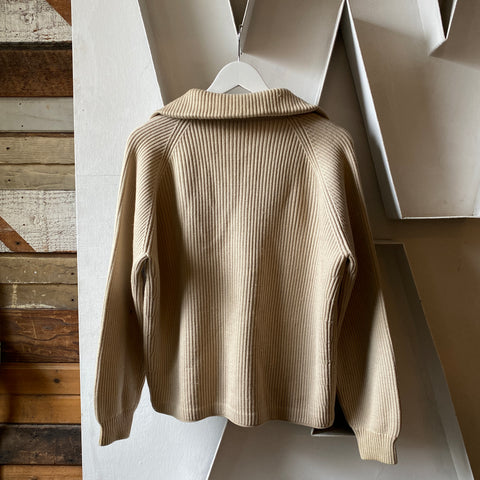 70’s Collared Cardigan Sweater - Large