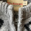 50’s Patterned Zip Sweater - Medium