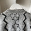 50’s Patterned Zip Sweater - Medium