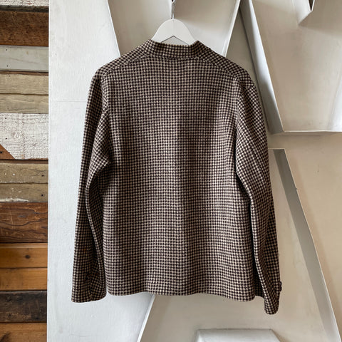 40’s Revere Houndstooth Wool Cardigan - Medium