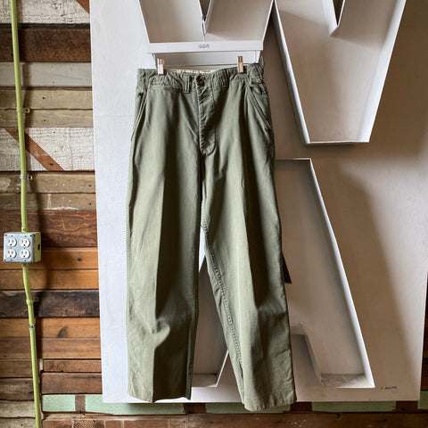 WW2 M-43 Cotton OD Field Trousers - 26”-29” x 30”