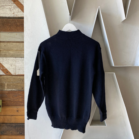 40's Stenciled Deck Sweater - Medium