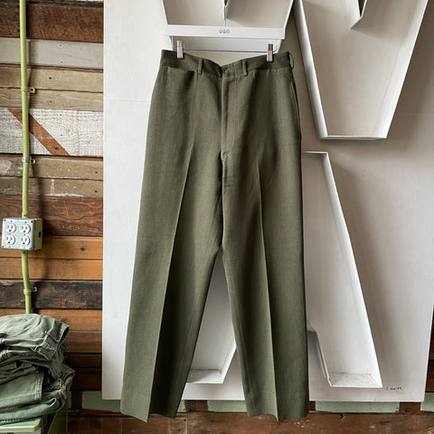 50’s Tailored Green Trousers - 31” x 31.5”