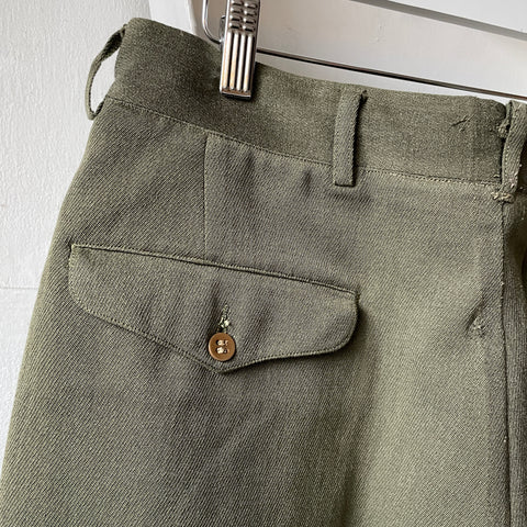 50’s Tailored Green Trousers - 31” x 31.5”