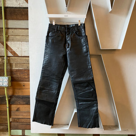 80’s Wilson Leather Pants - 25.5” x 28”
