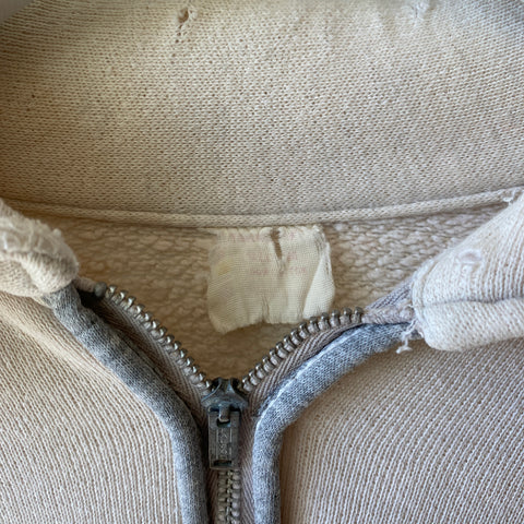 60's Penney’s Two Tone Zip Sweat- Large