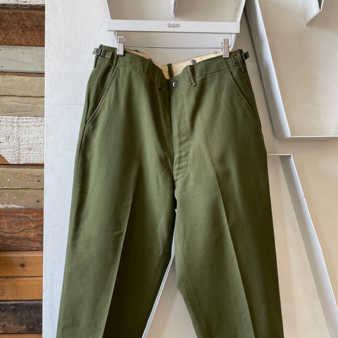 50’s Military Wool Field Trousers - 35” x 29”