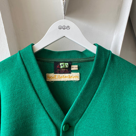 70's Collegiate Cardigan - Large