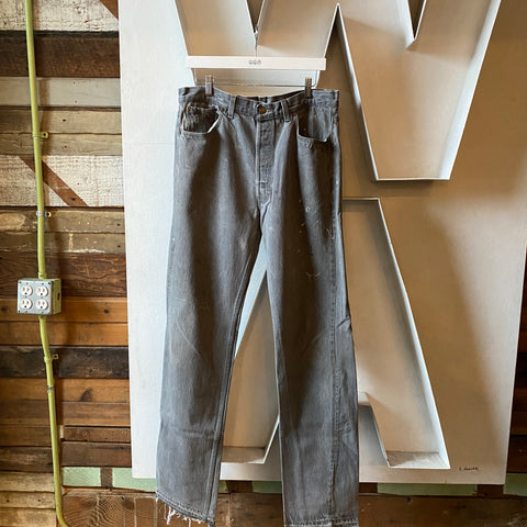 90’s Grey Wash Levi’s 501 - 34” x 36”
