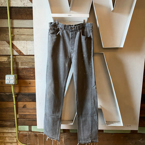 90’s Grey Wash Levi’s 501 - 34” x 36”