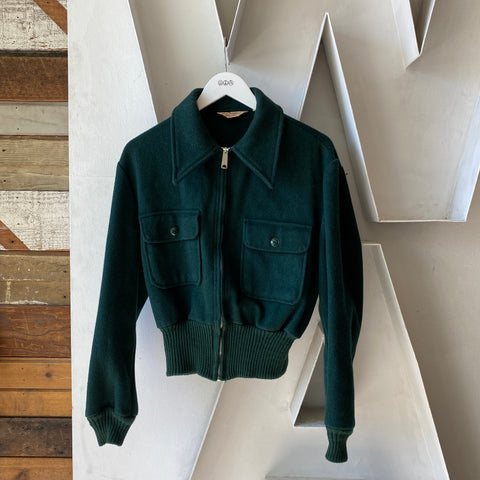 60's Cropped Wool Jacket - Small