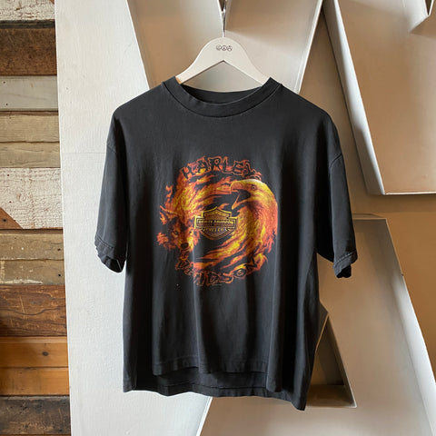 Y2K Boxy Harley Tee - Medium