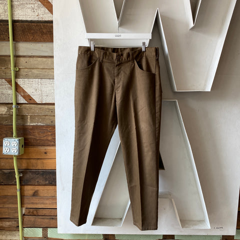 70's Brown Trousers - 36” x 28”