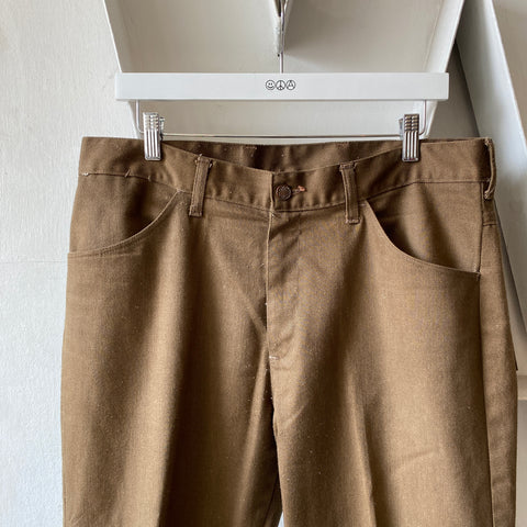 70's Brown Trousers - 36” x 28”