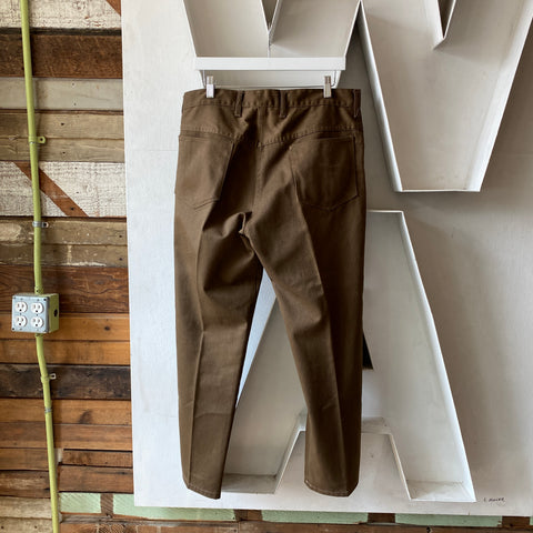 70's Brown Trousers - 36” x 28”