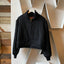 60’s Cropped Black Jacket - Medium