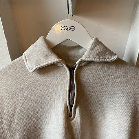 60’s Boxy Quarter Zip Sweatshirt - Small