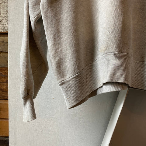 60’s Boxy Quarter Zip Sweatshirt - Small