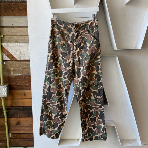80’s Thin & Soft Camo Pants - 27” x 26”