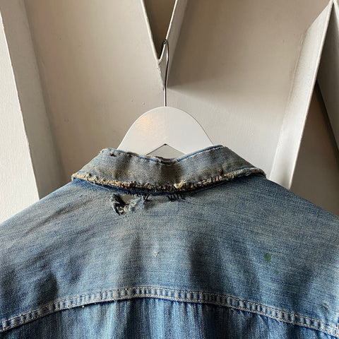 60’s Thrashed Dickies Denim Jacket - Medium