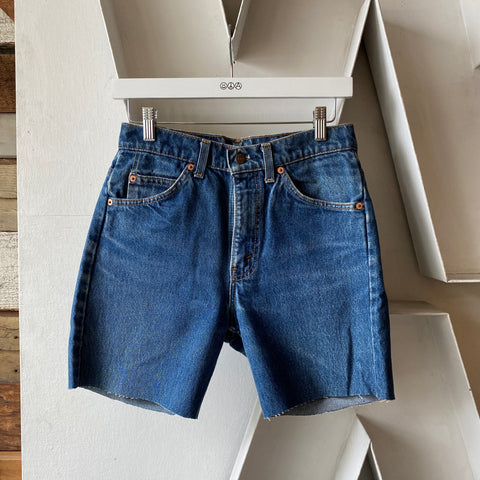 80's Orange Tab Cut Offs - 29” x 6”