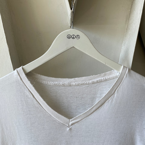 70’s Thrashed V Neck Blank Tee - Medium