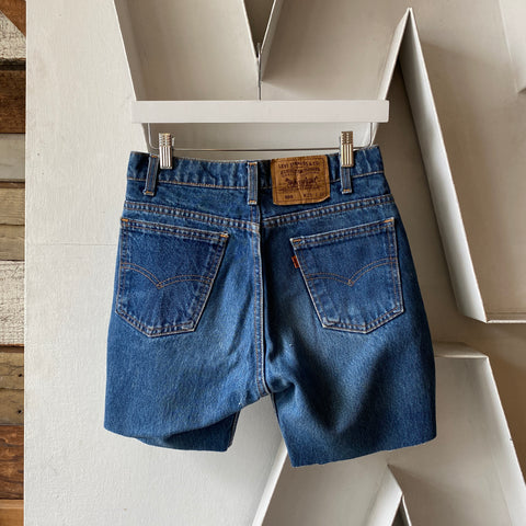 80's Orange Tab Cut Offs - 29” x 6”